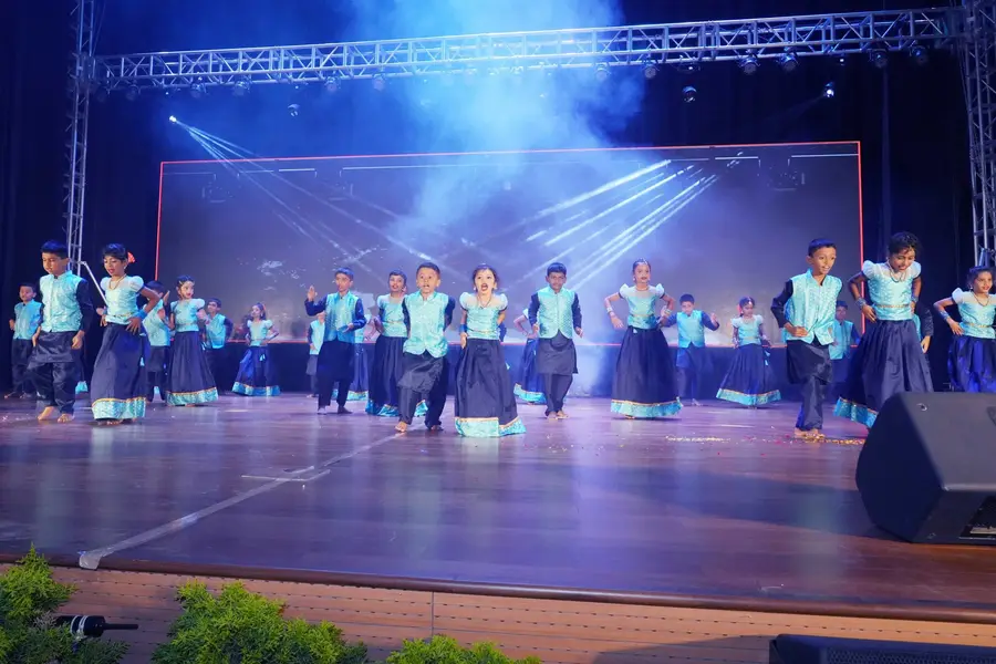 High school students at Annual Day