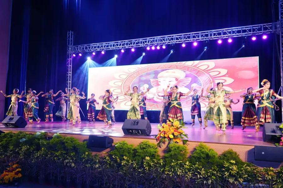 Students at Apollo Aksharadhama