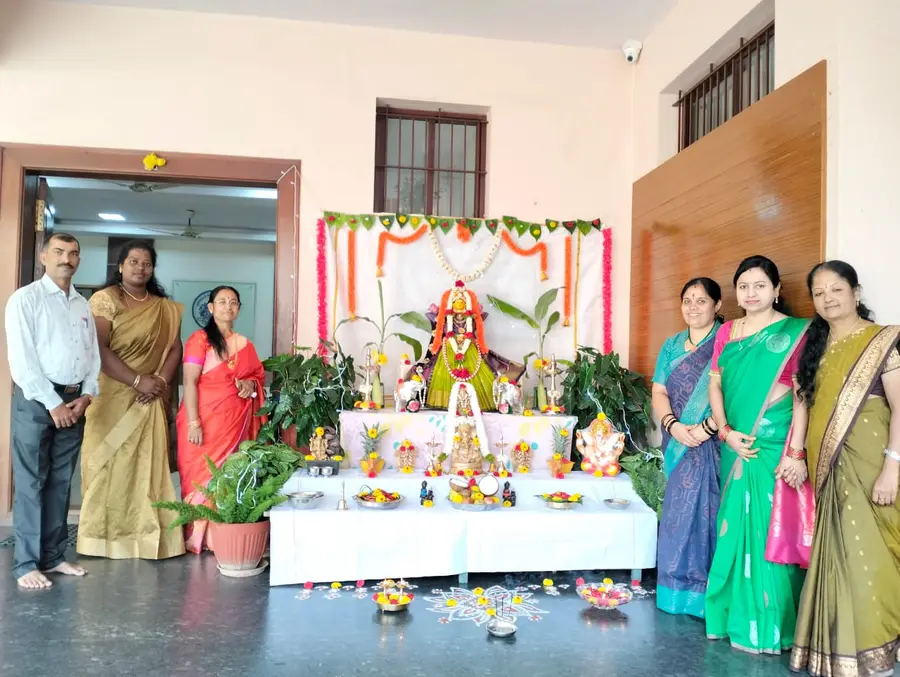 Primary wing students at a cultural fest